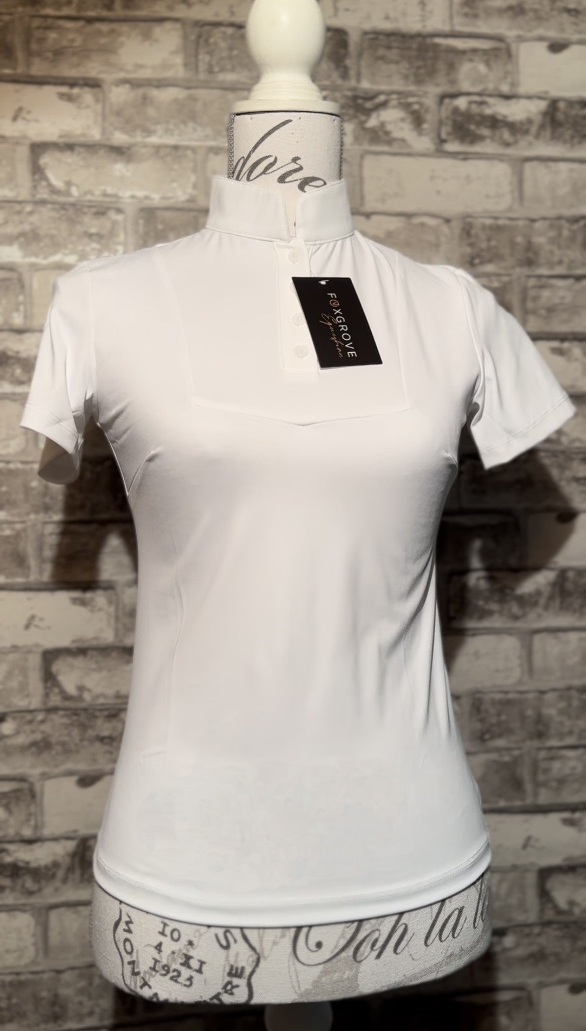 Ava Show Shirt - Ice White
