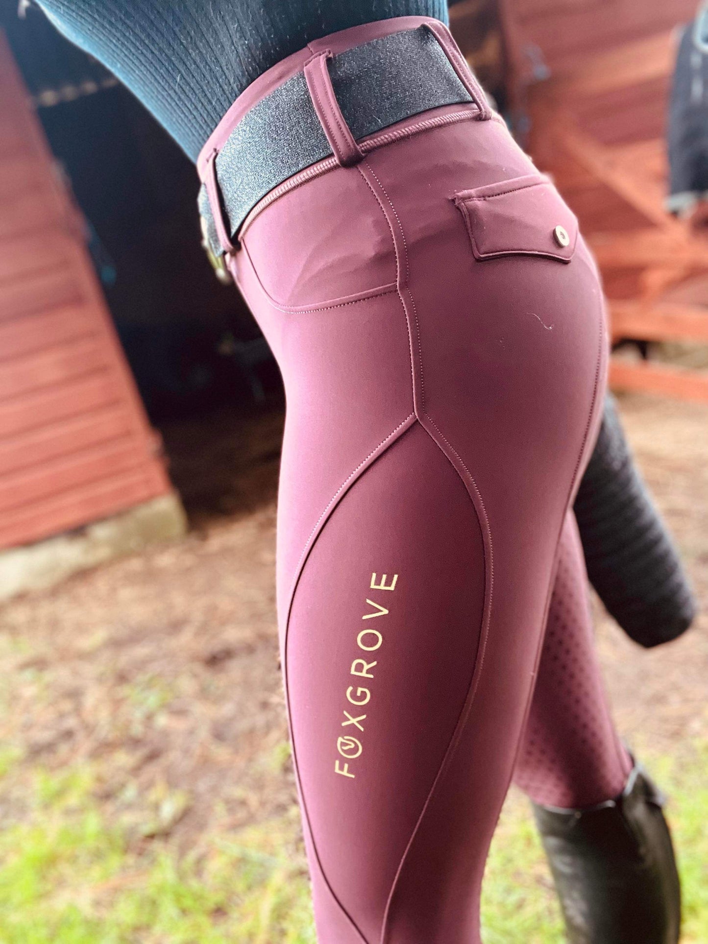 Wine Hybrid Breeches
