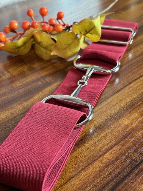 Snaffle Belt ~ Burgundy