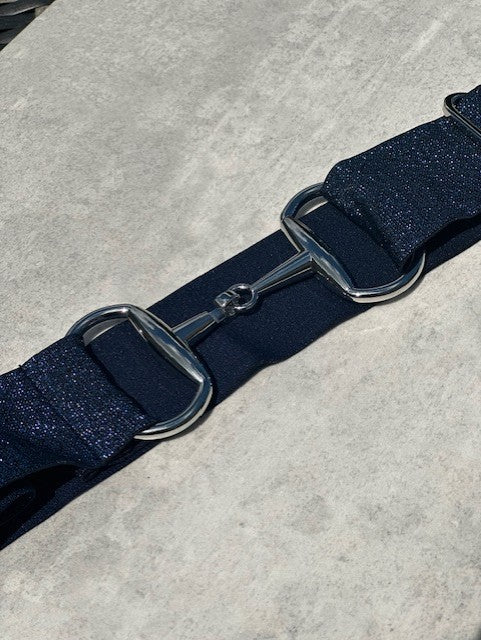 Snaffle Belt ~ French Navy Sparkle