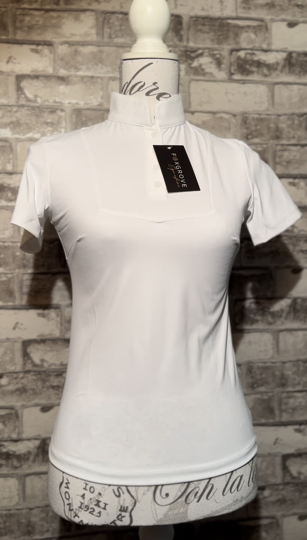 Ava Show Shirt - Ice White - Old Logo Clearance
