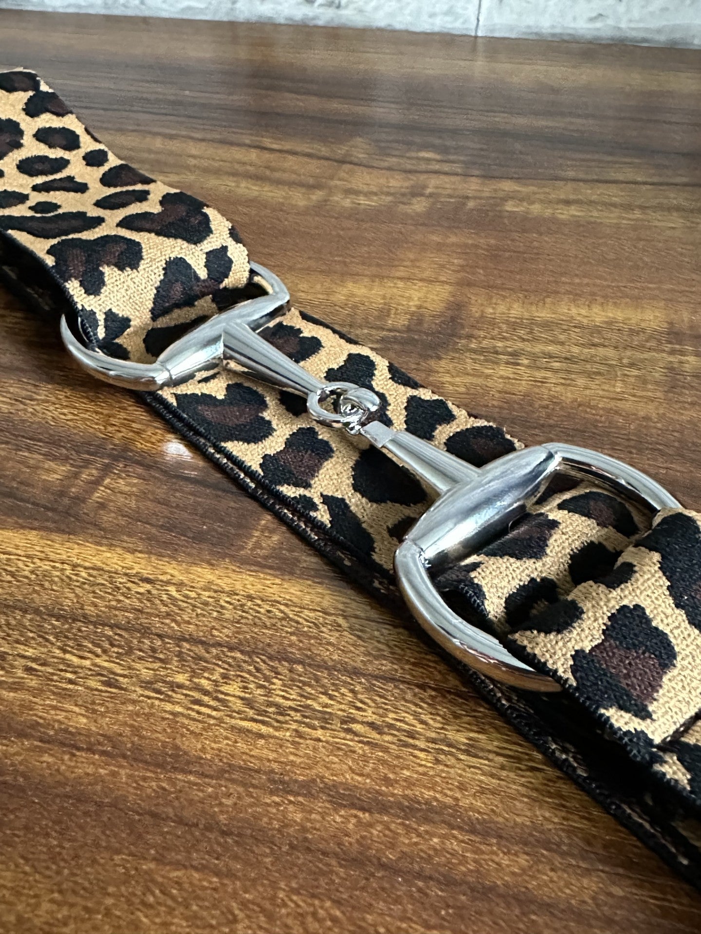 Snaffle Belt ~ Leopard Print