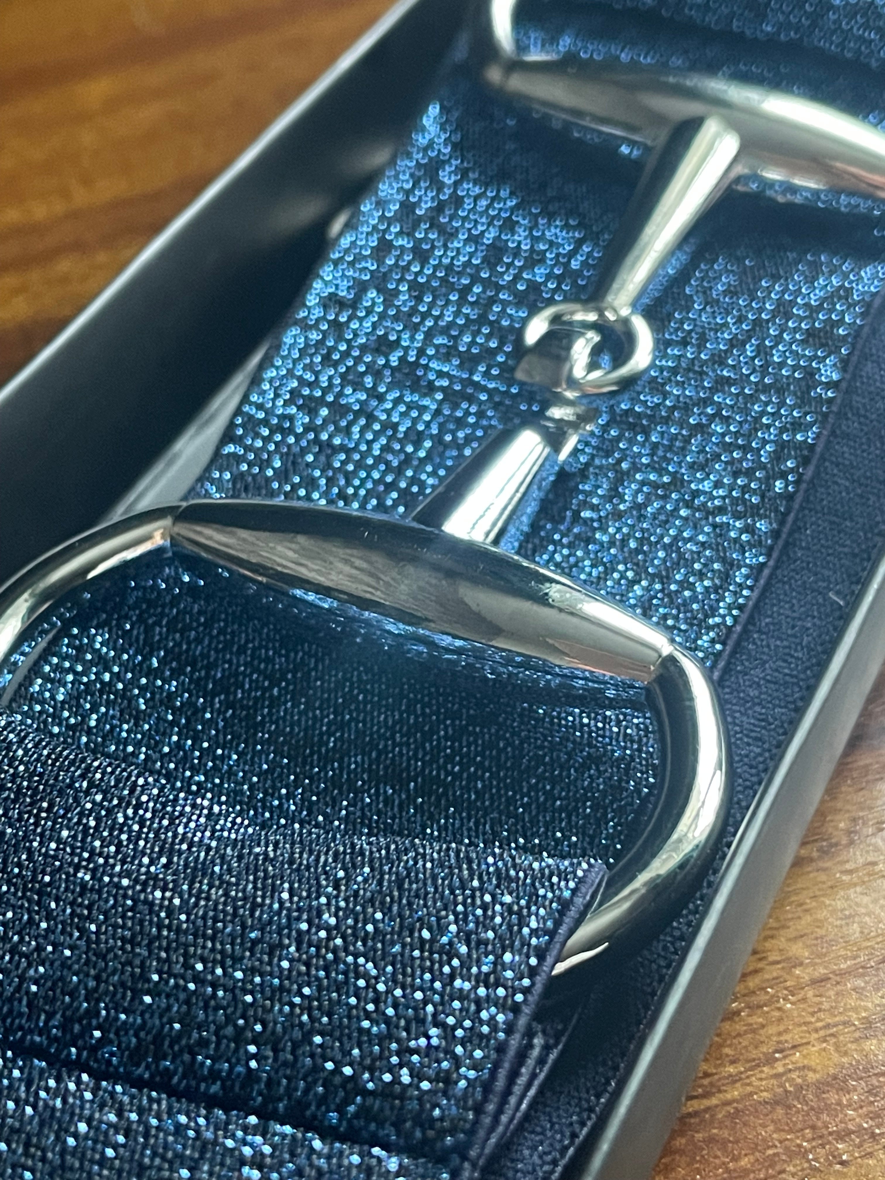 Snaffle Belt ~ Ocean Blue Sparkle
