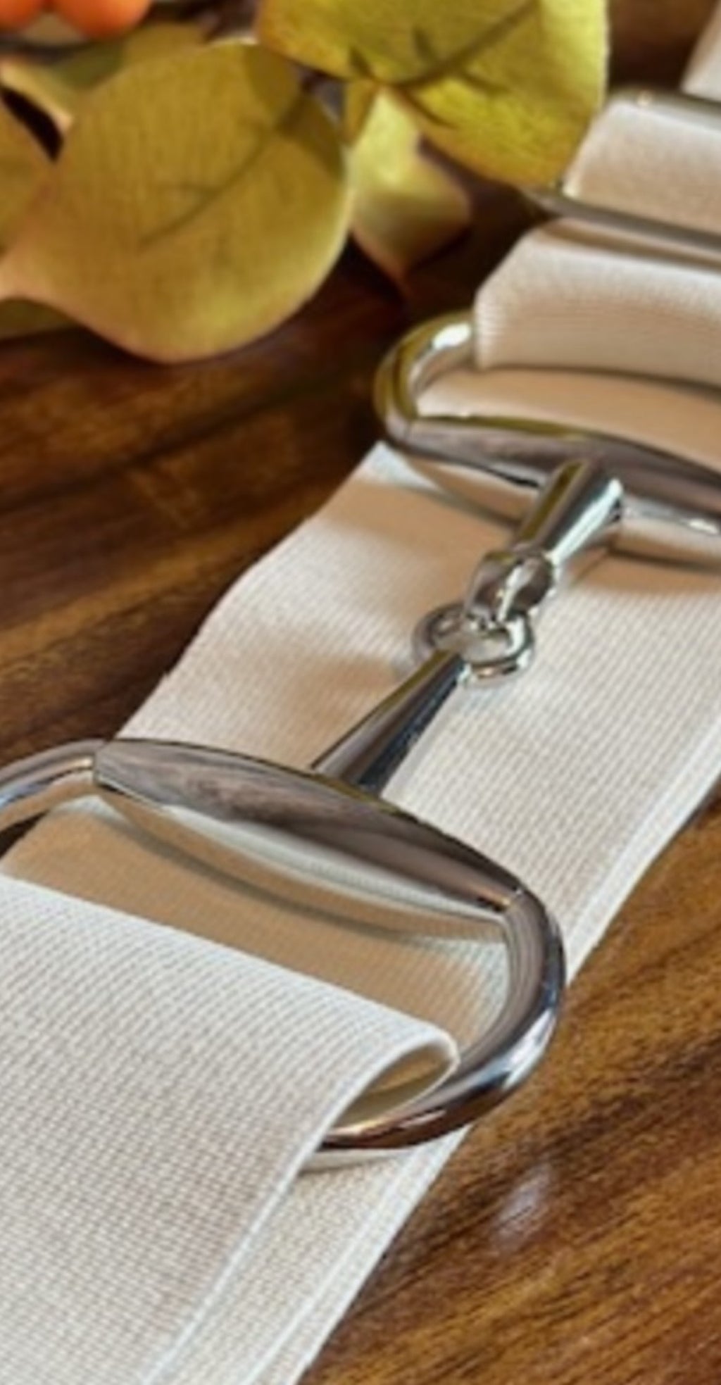 Snaffle Belt ~ Cream