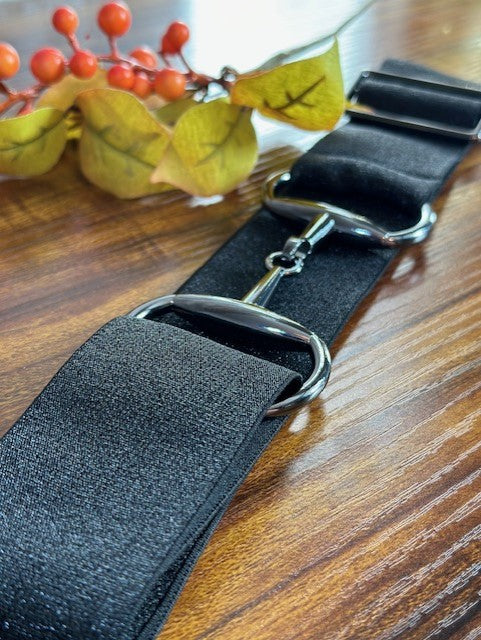 Snaffle Belt ~ Sparkly Black