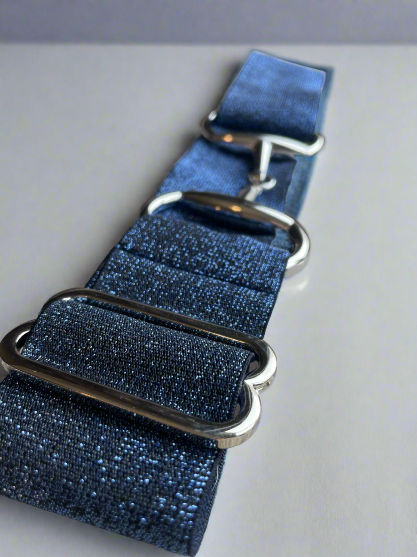 Snaffle Belt ~ Ocean Blue Sparkle