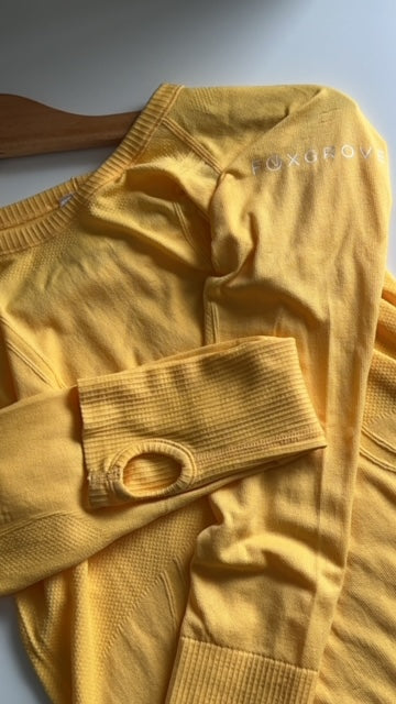 Senara Long Sleeve Lemon - Old Logo Clearance