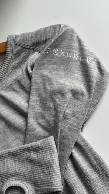 Senara Long Sleeve Light Grey - Old Logo Clearance