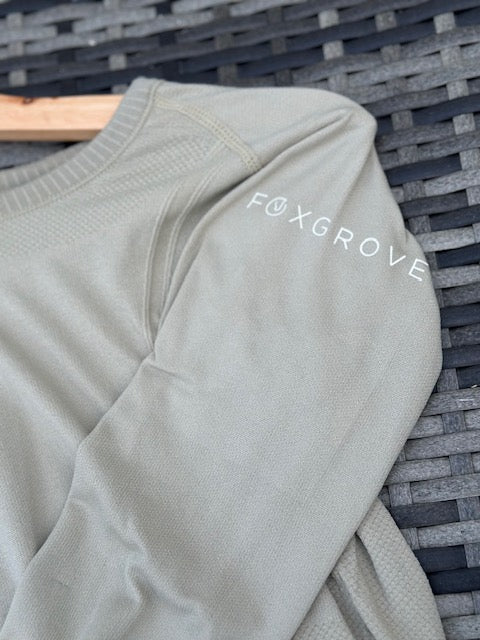 Senara Long Sleeve Teal Grey - Old Logo Clearance