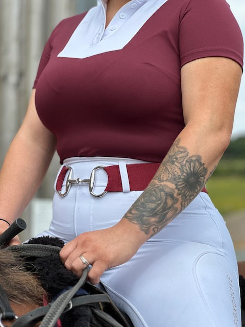 Ava Show Shirt - Wine - Old Logo Clearance