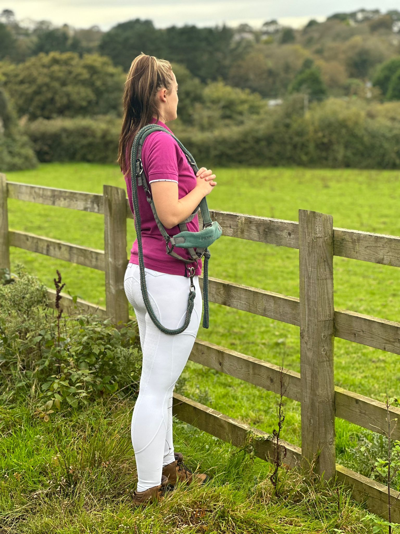 White Hybrid Breeches- Old Logo Clearance